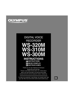 Olympus WS 310 M manual. Camera Instructions.